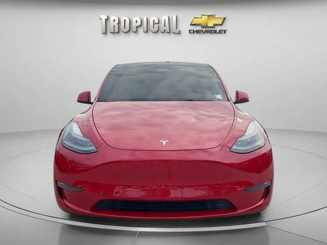 Used 2022 Red Tesla Performance image 8