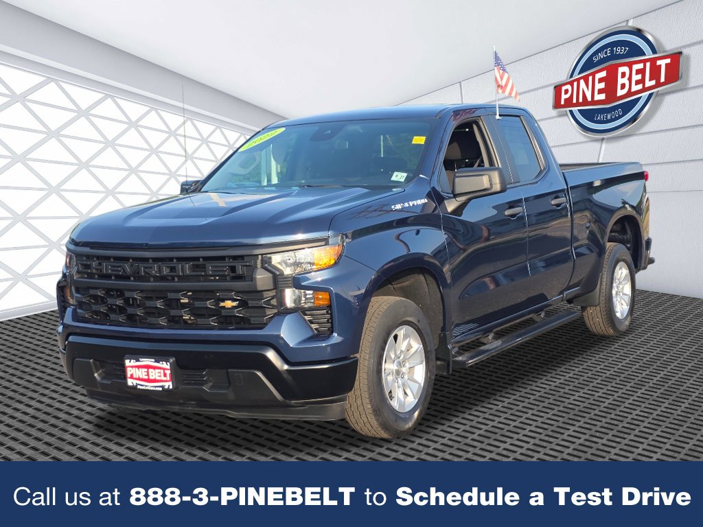 Certified Used 2022 Northsky Blue Metallic Chevrolet WT image 1
