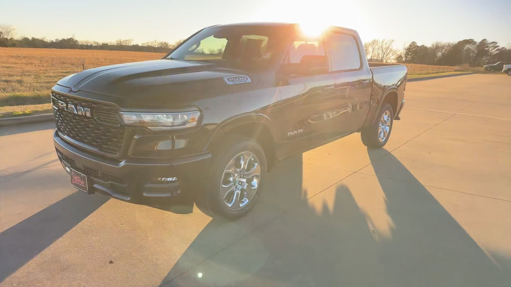 New 2025 Diamond Black Crystal Pearlcoat Ram Lone Star image 5