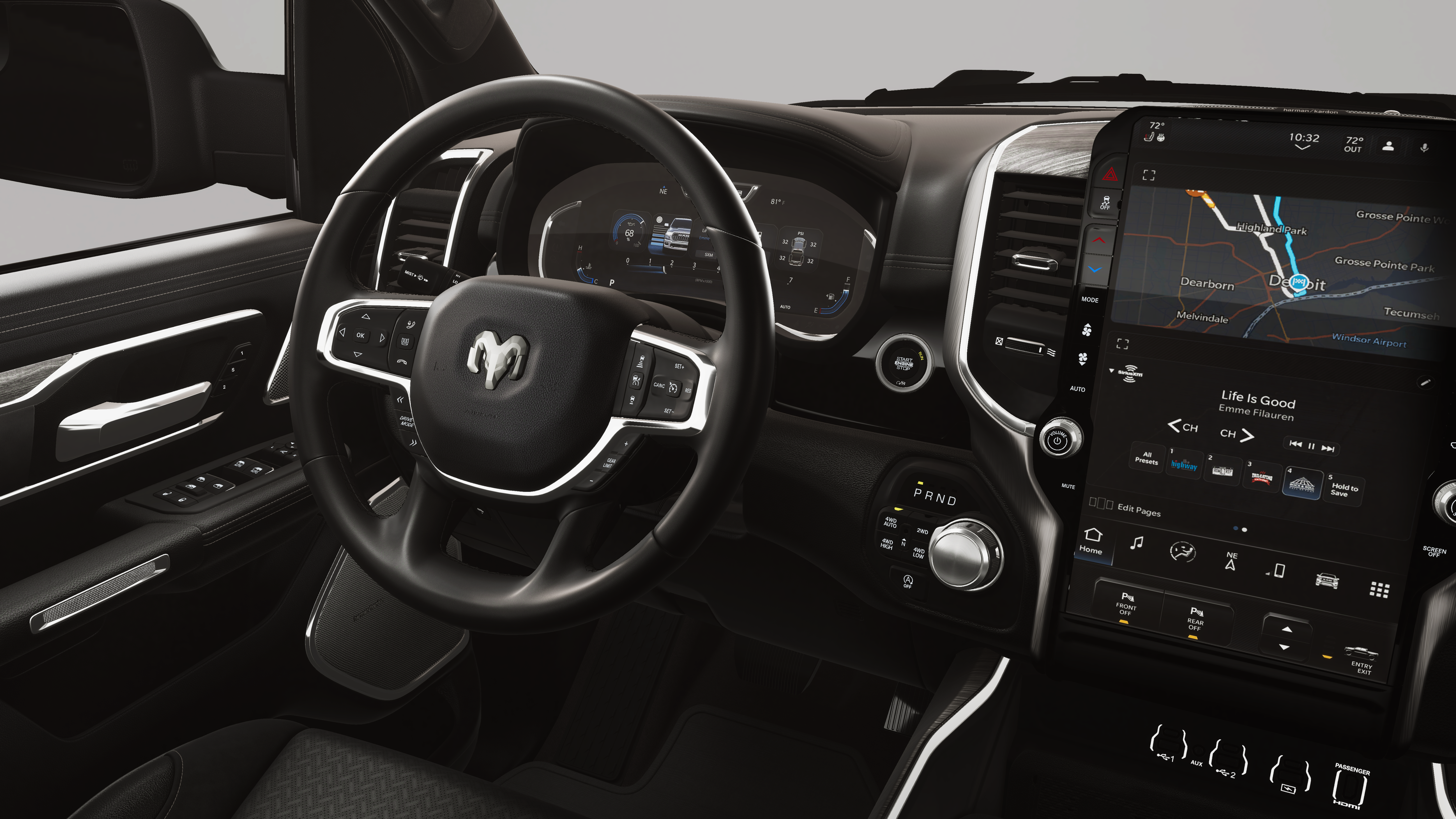 New 2026 Bright White Clear-Coat Exterior Paint RAM LARAMIE image 9