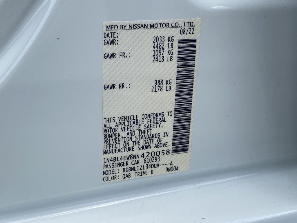 Used 2022 Pearl White Tricoat Nissan 2.5 SL image 34