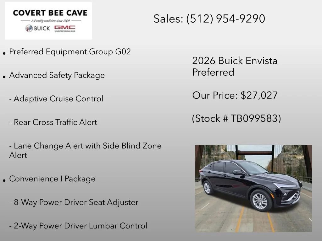 New 2026 Ebony Twilight Metallic Buick Preferred image 6