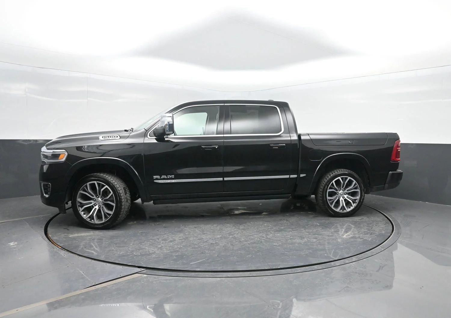 Used 2025 Diamond Black Crystal Pearlcoat Ram Tungsten image 1