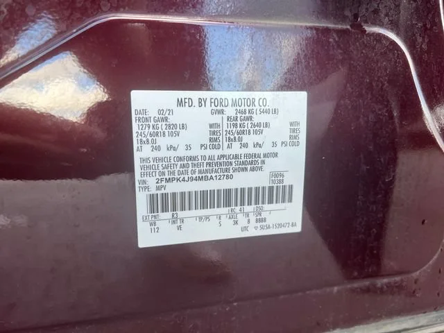 Used 2021 Red Ford SEL image 34