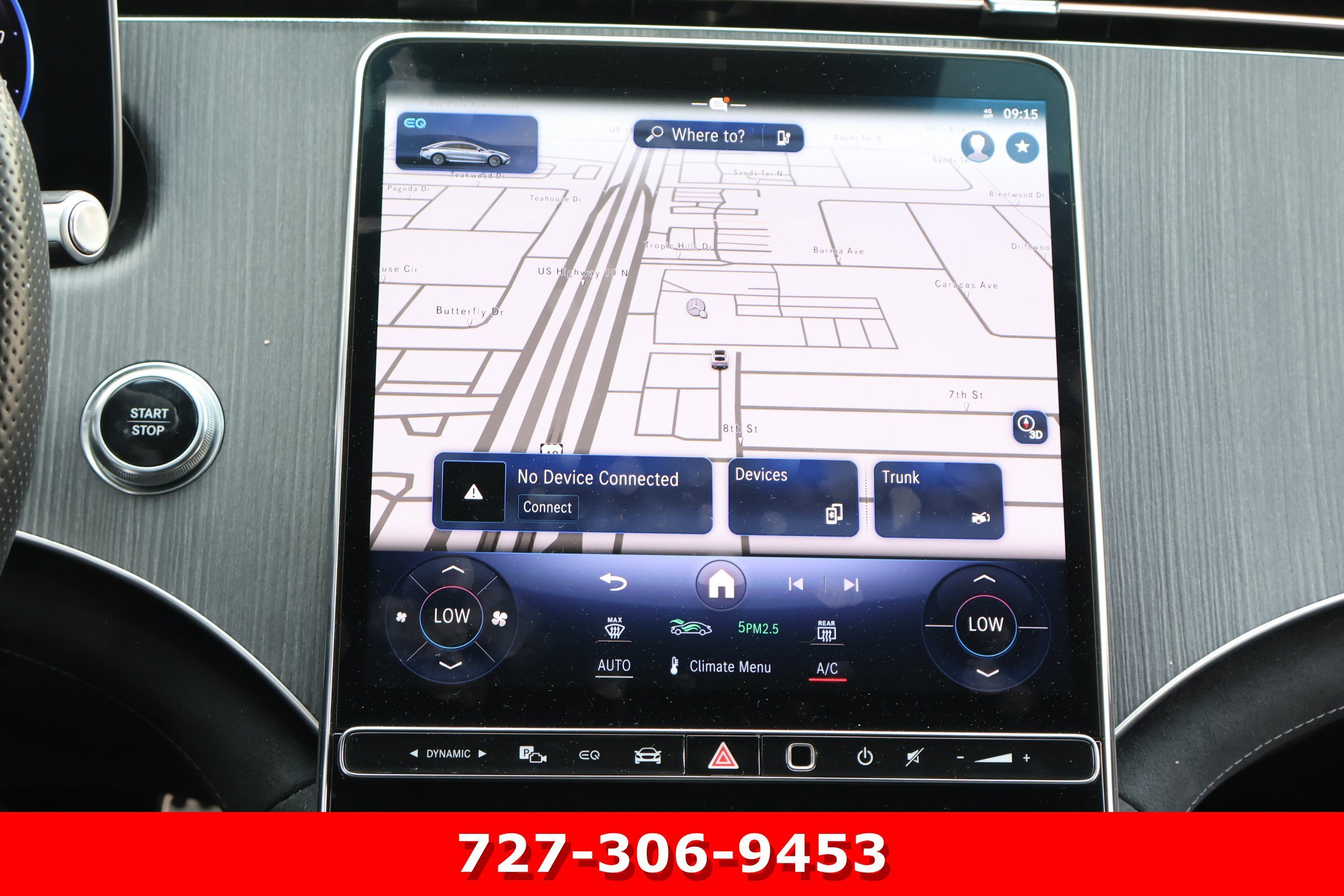 Certified Used 2023 Obsidian Black Metallic Mercedes-Benz EQS 450 image 3