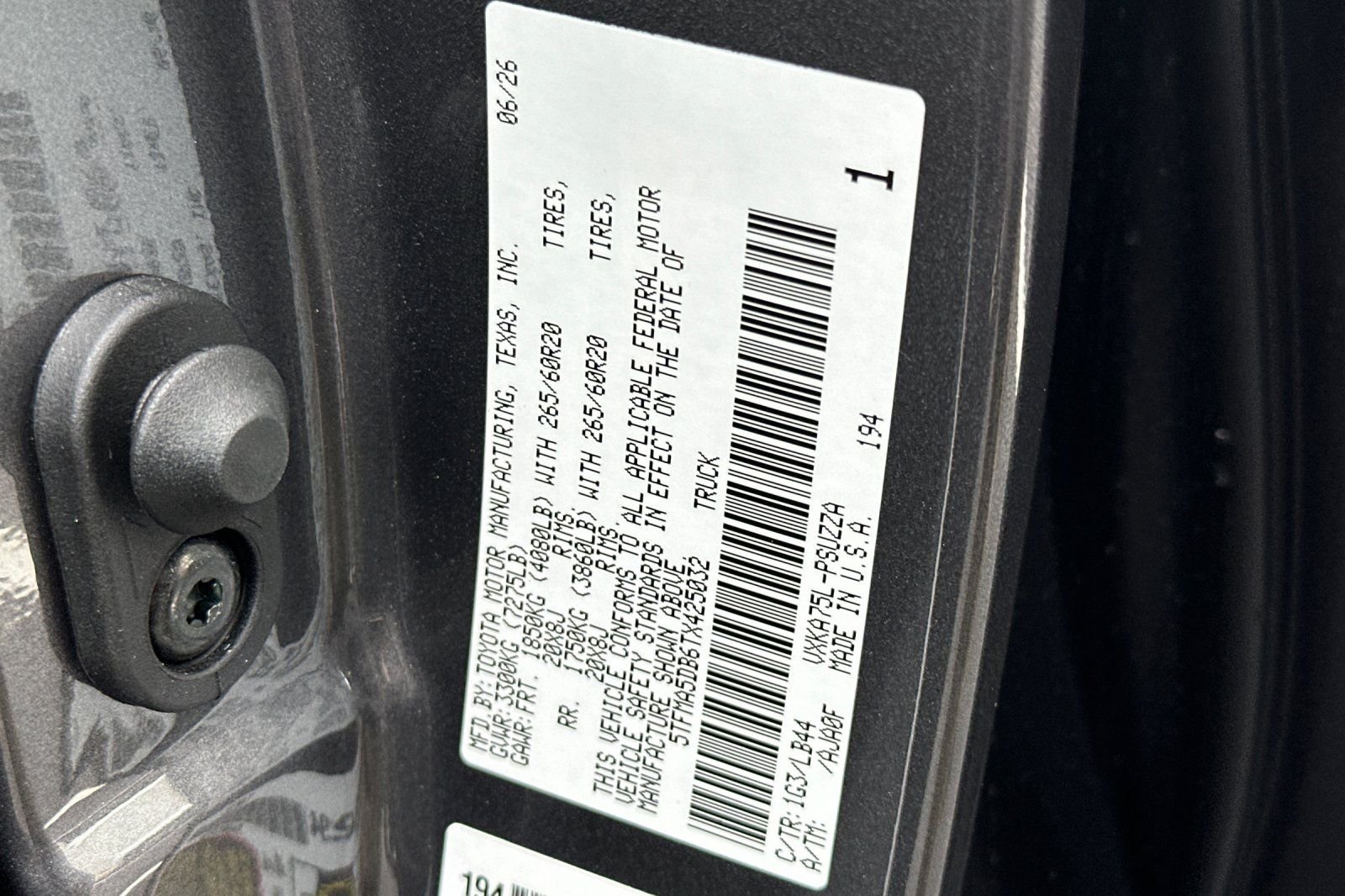 New 2026 Magnetic Gray Metallic Toyota 1794 Edition image 27