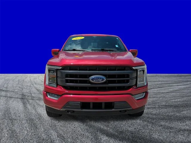 Certified Used 2021 Red Metallic Ford Lariat image 9