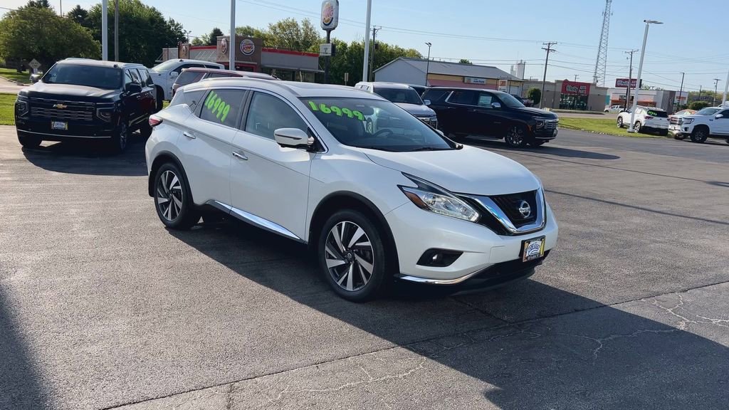 Used 2017 Nissan Murano Platinum with VIN 5N1AZ2MH8HN190842 for sale in Morris, IL