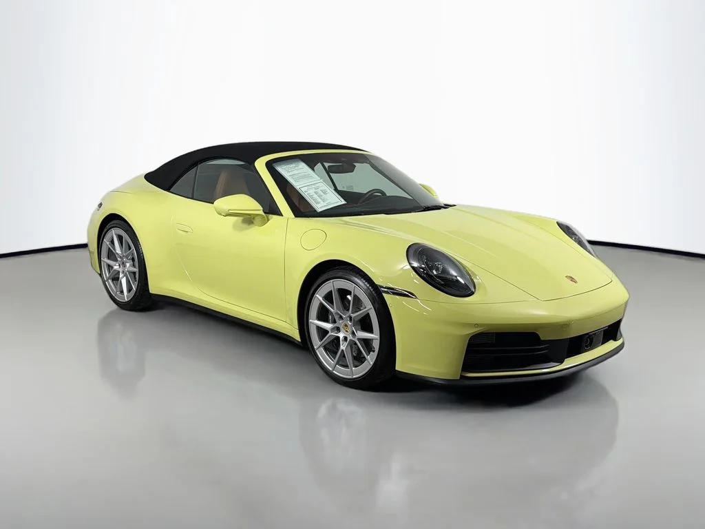 Used 2025 Yellow Porsche Carrera image 3