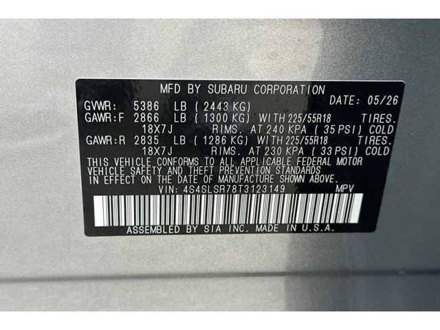 New 2026 ICE SILVER METALLIC Subaru Limited Hybrid image 41