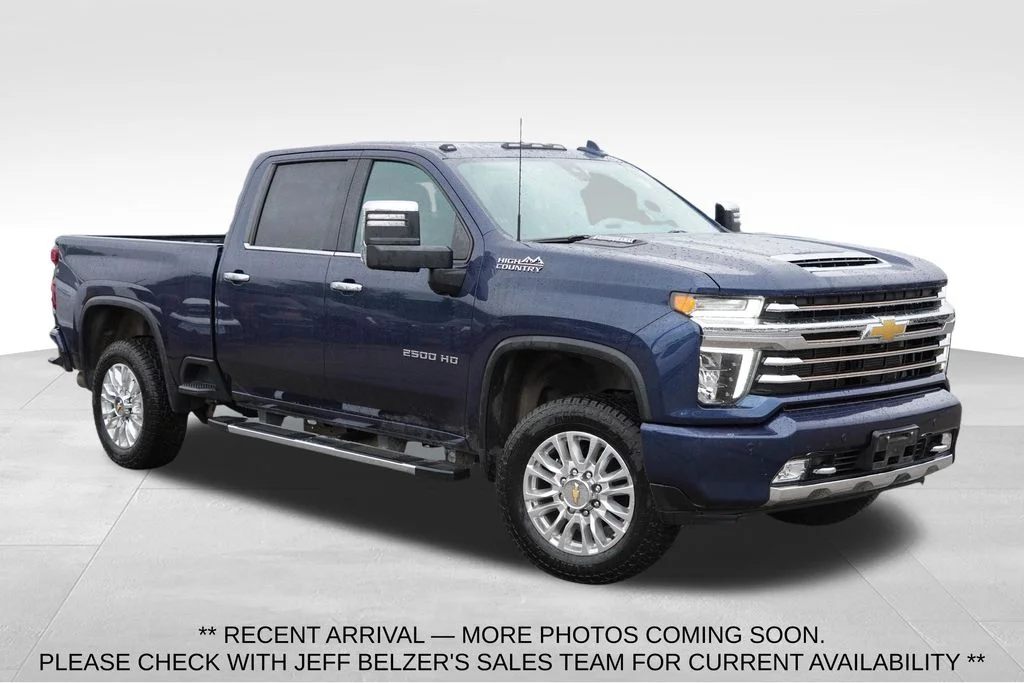 Used 2022 Northsky Blue Metallic Chevrolet High Country image 1