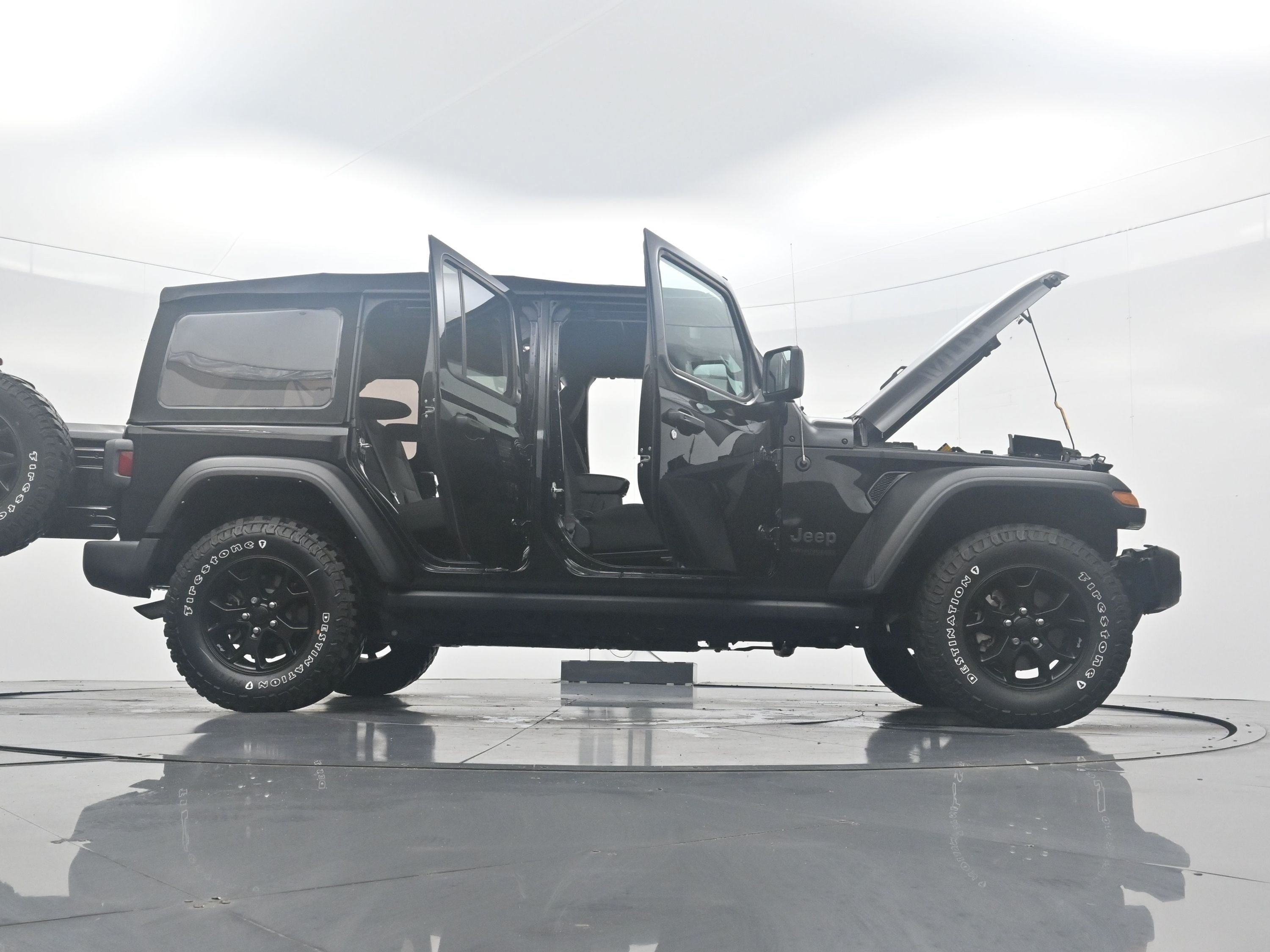 Used 2022 Black Clearcoat Jeep Unlimited Willys image 37