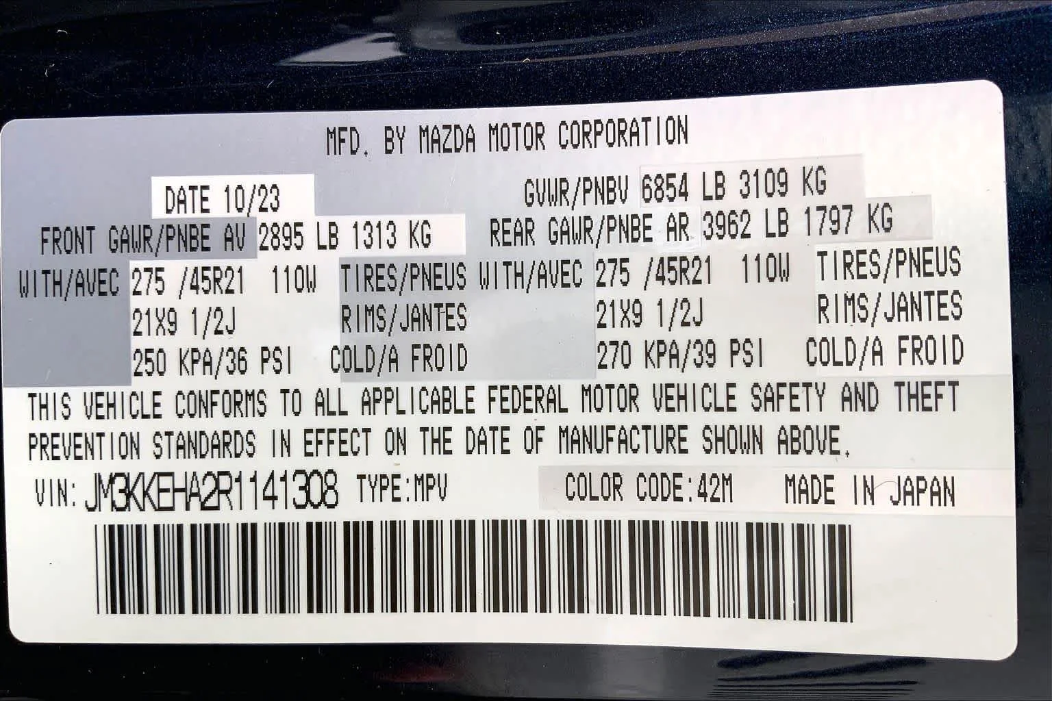 Certified Used 2024 Deep Crystal Blue Mica Mazda Premium Plus image 34