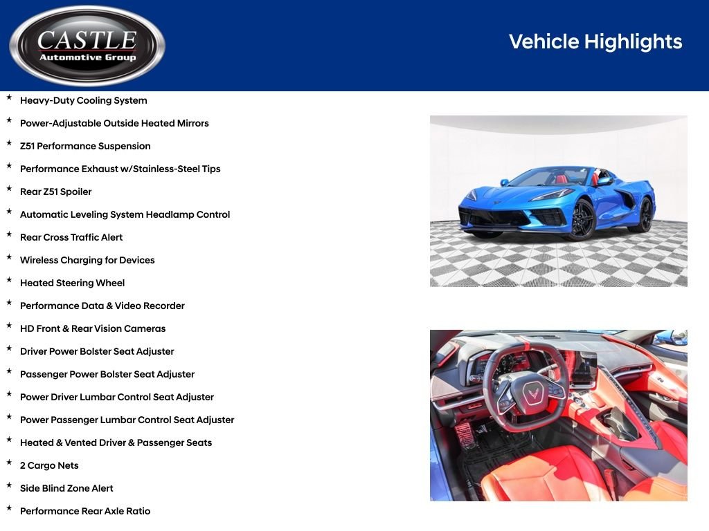 Used 2024 Blue Chevrolet Stingray image 10