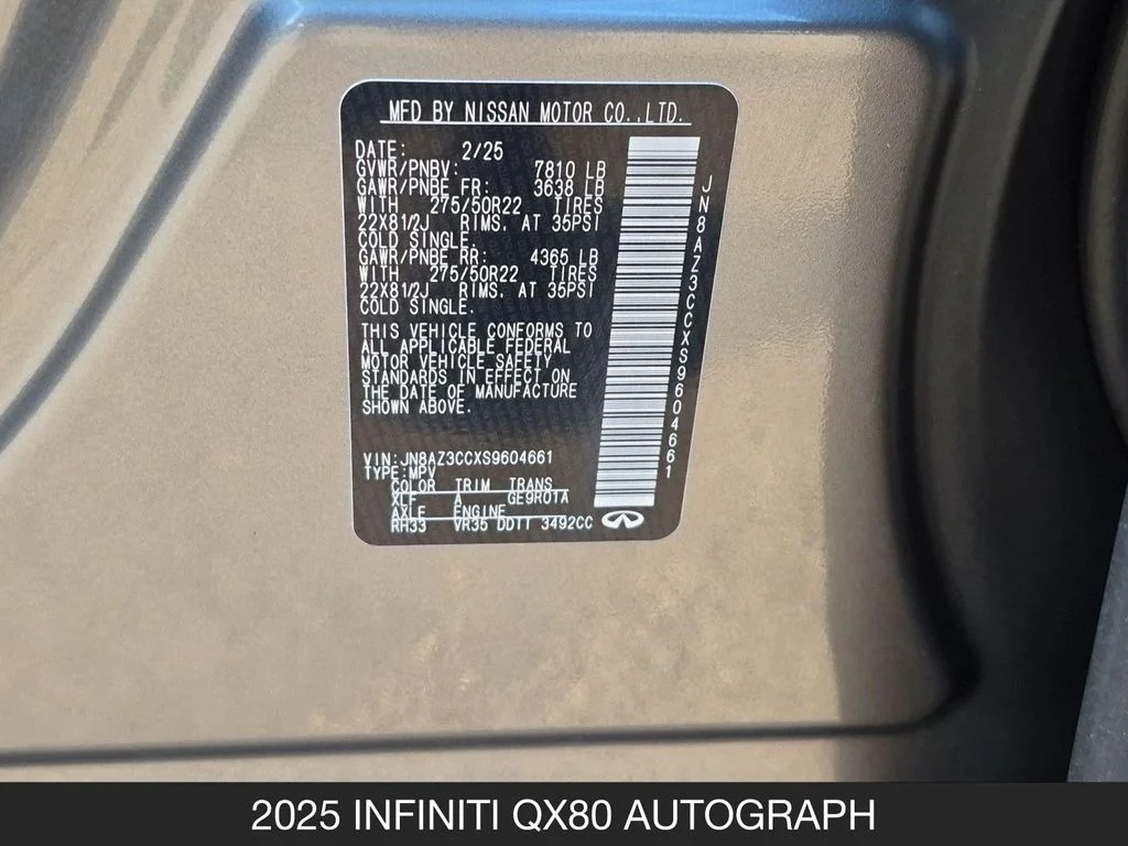 Used 2025 Black INFINITI AUTOGRAPH image 27