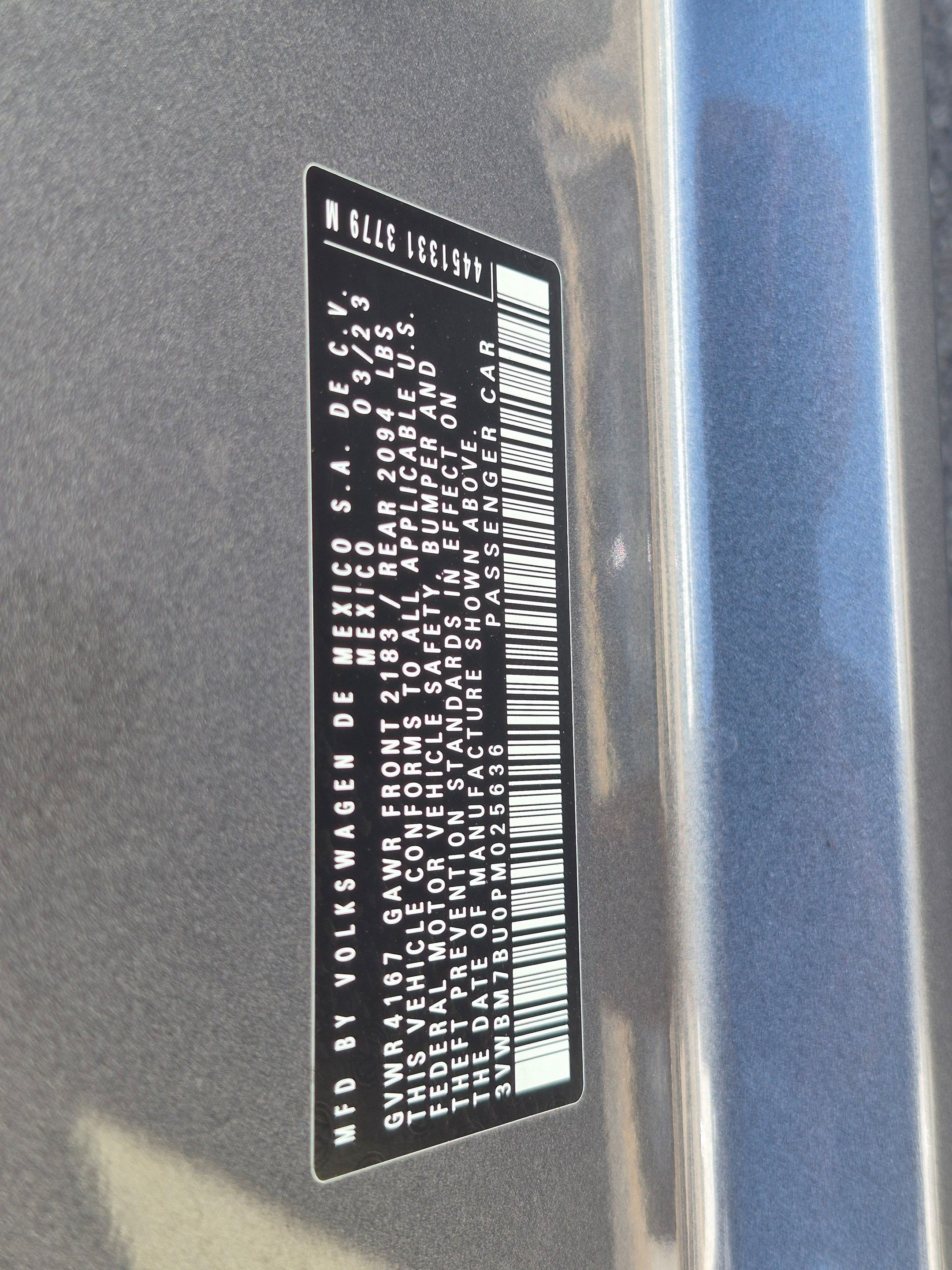 Certified Used 2023 Pyrite Silver Metallic Volkswagen Sport image 33