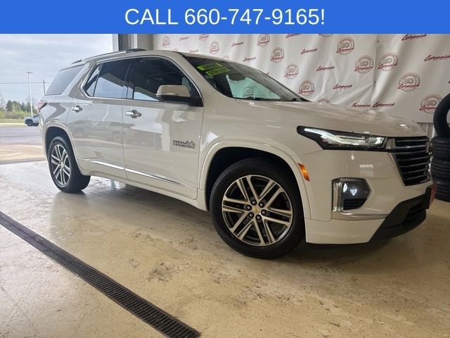 Certified 2022 Chevrolet Traverse High Country with VIN 1GNEVNKW4NJ163748 for sale in Kansas City