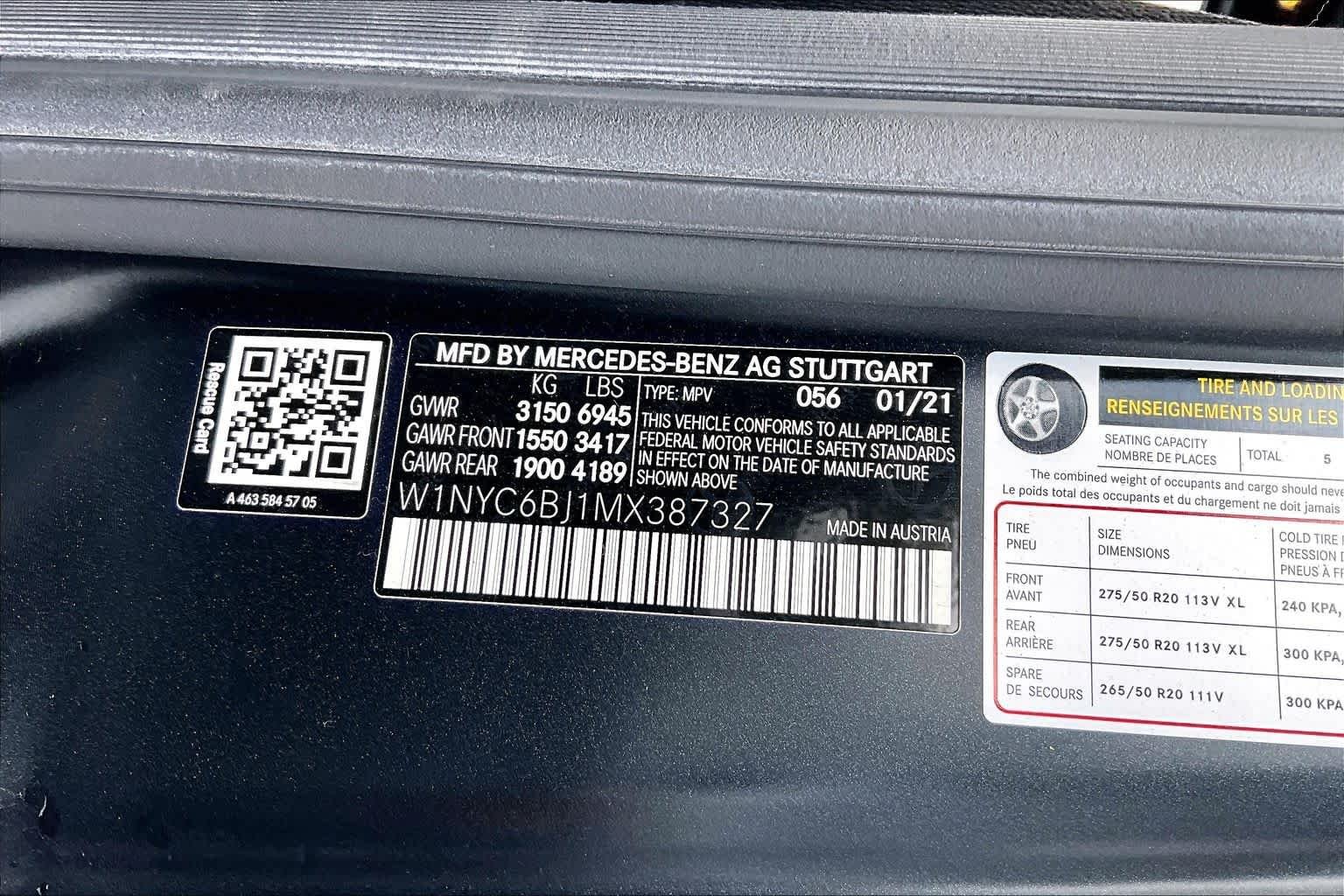 Used 2021 designo Night Black Magno Mercedes-Benz G 550 image 31