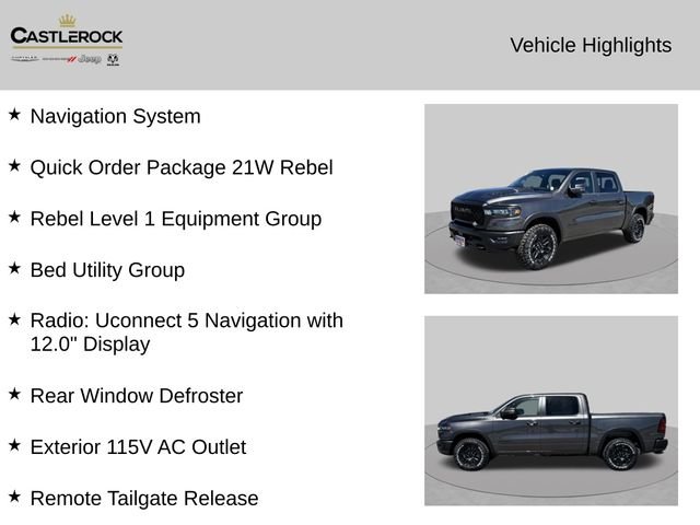 New 2026 Granite Crystal Metallic Clear-Coat Exterior Paint RAM Rebel image 4