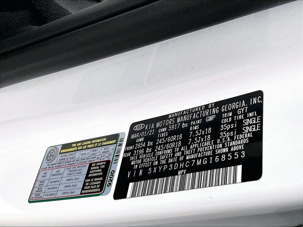 Used 2021 White Kia EX image 37