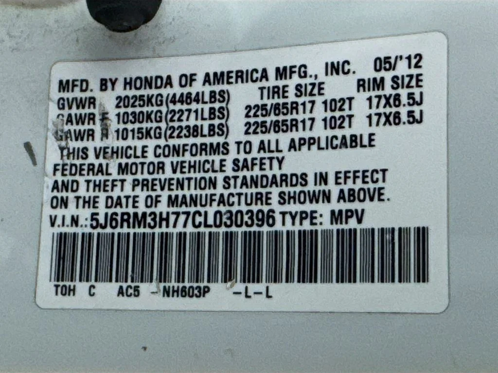 Used 2012 White Honda EX-L image 39