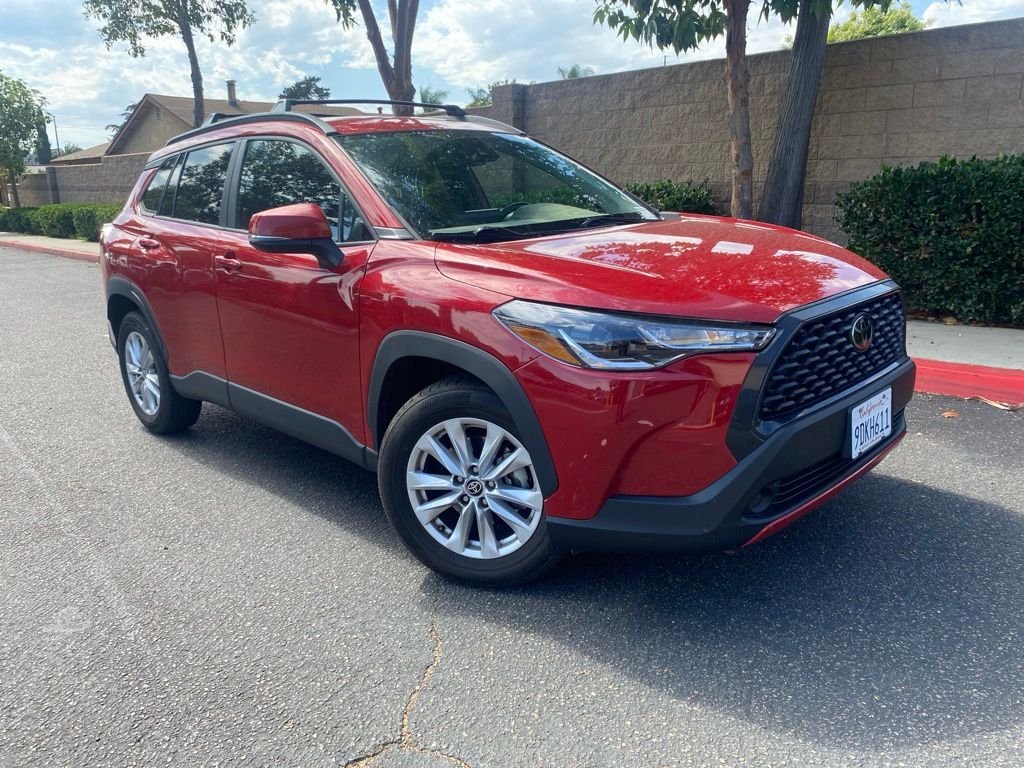 Used 2022 Red Toyota LE image 1