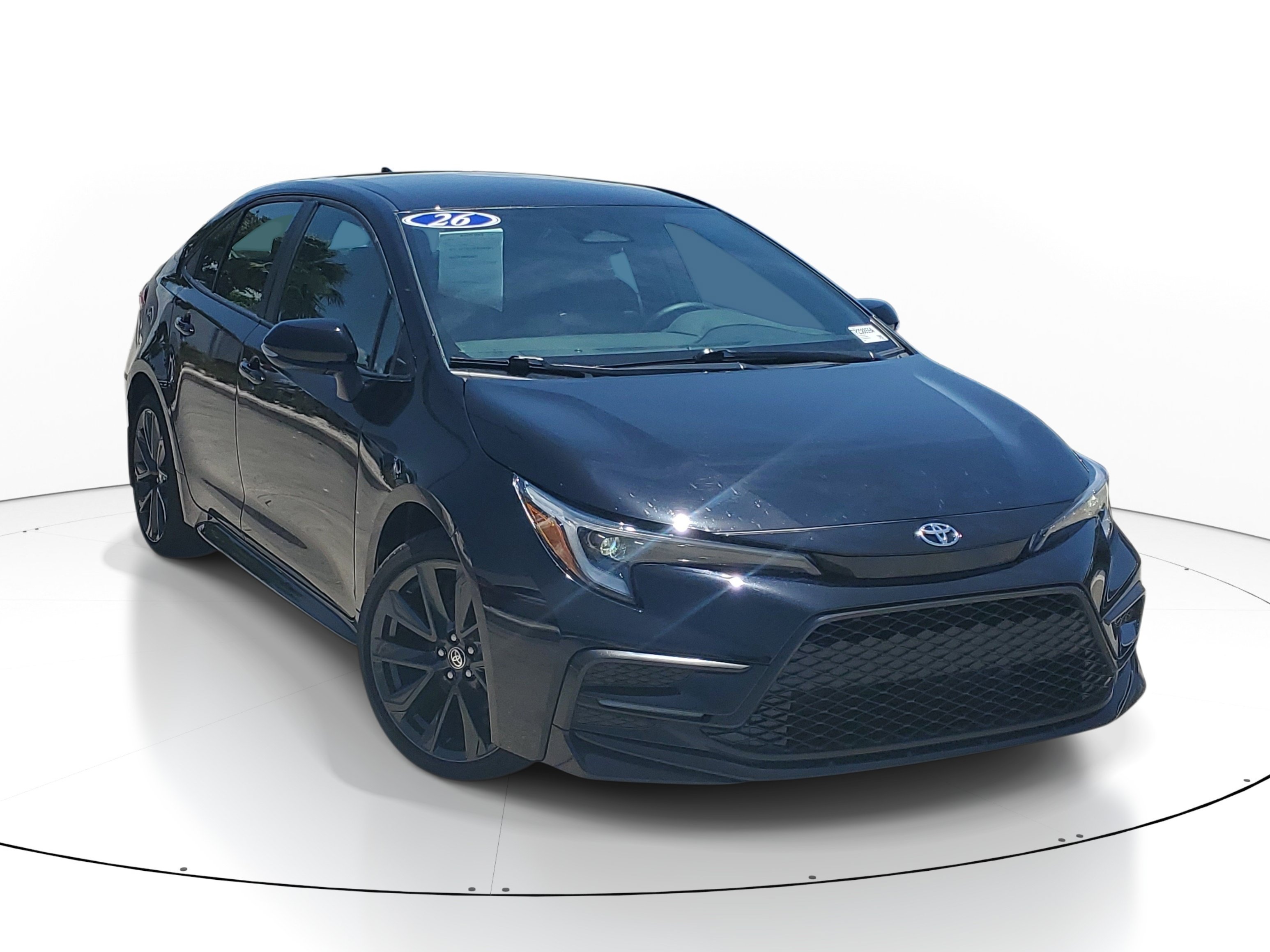 Used 2026 Midnight Black Metallic Toyota SE image 1
