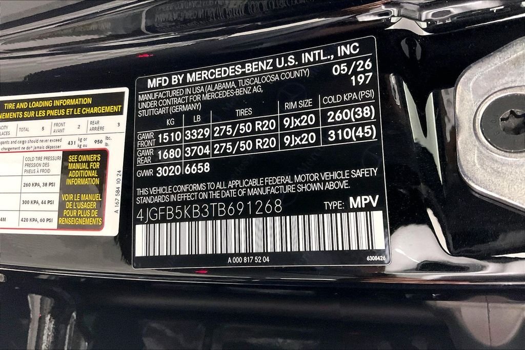 New 2026 Obsidian Black Metallic Mercedes-Benz GLE 450 image 12