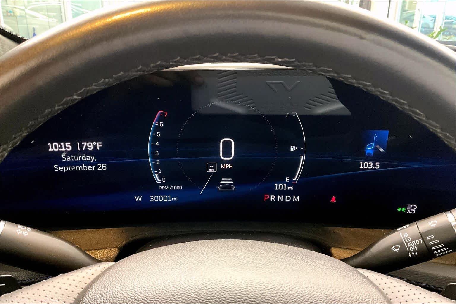 Used 2024 Stellar Black Metallic Cadillac FWD Sport image 26