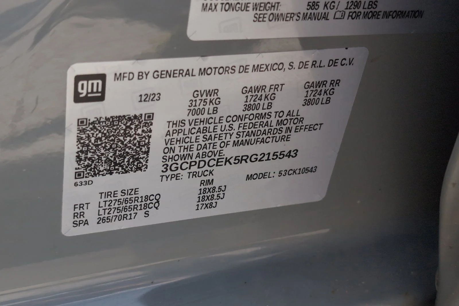 Used 2024 Slate Gray Metallic Chevrolet Custom Trail Boss image 29