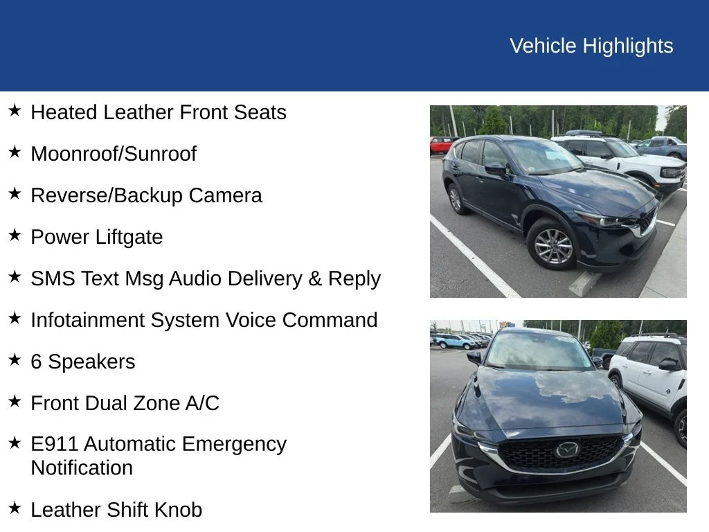 Certified Used 2023 Deep Crystal Blue Mica Mazda 2.5 S Preferred Package image 9