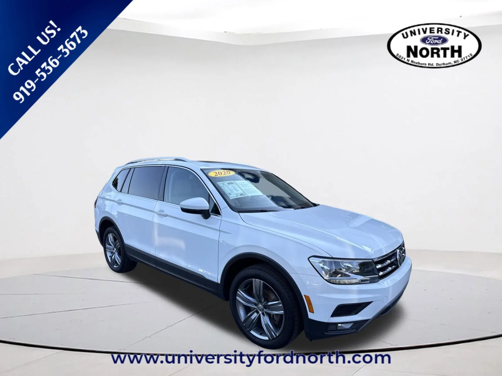 Used 2020 Pure White Volkswagen 2.0T SEL image 1