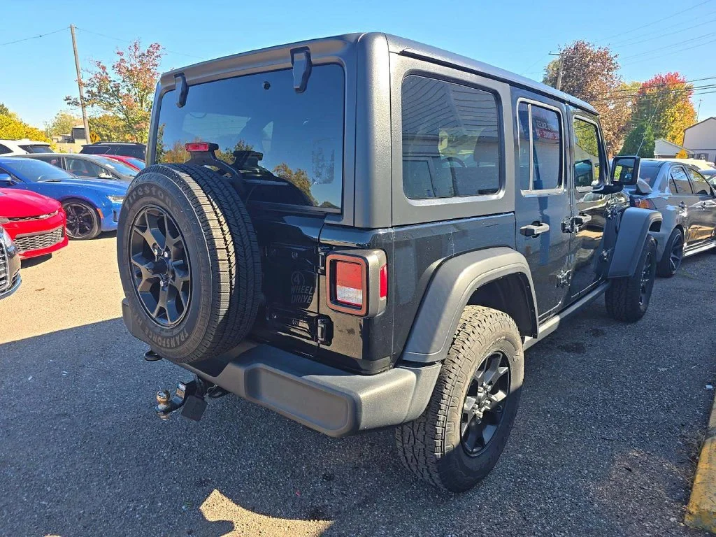 Used 2021 Black Jeep Unlimited Willys image 4