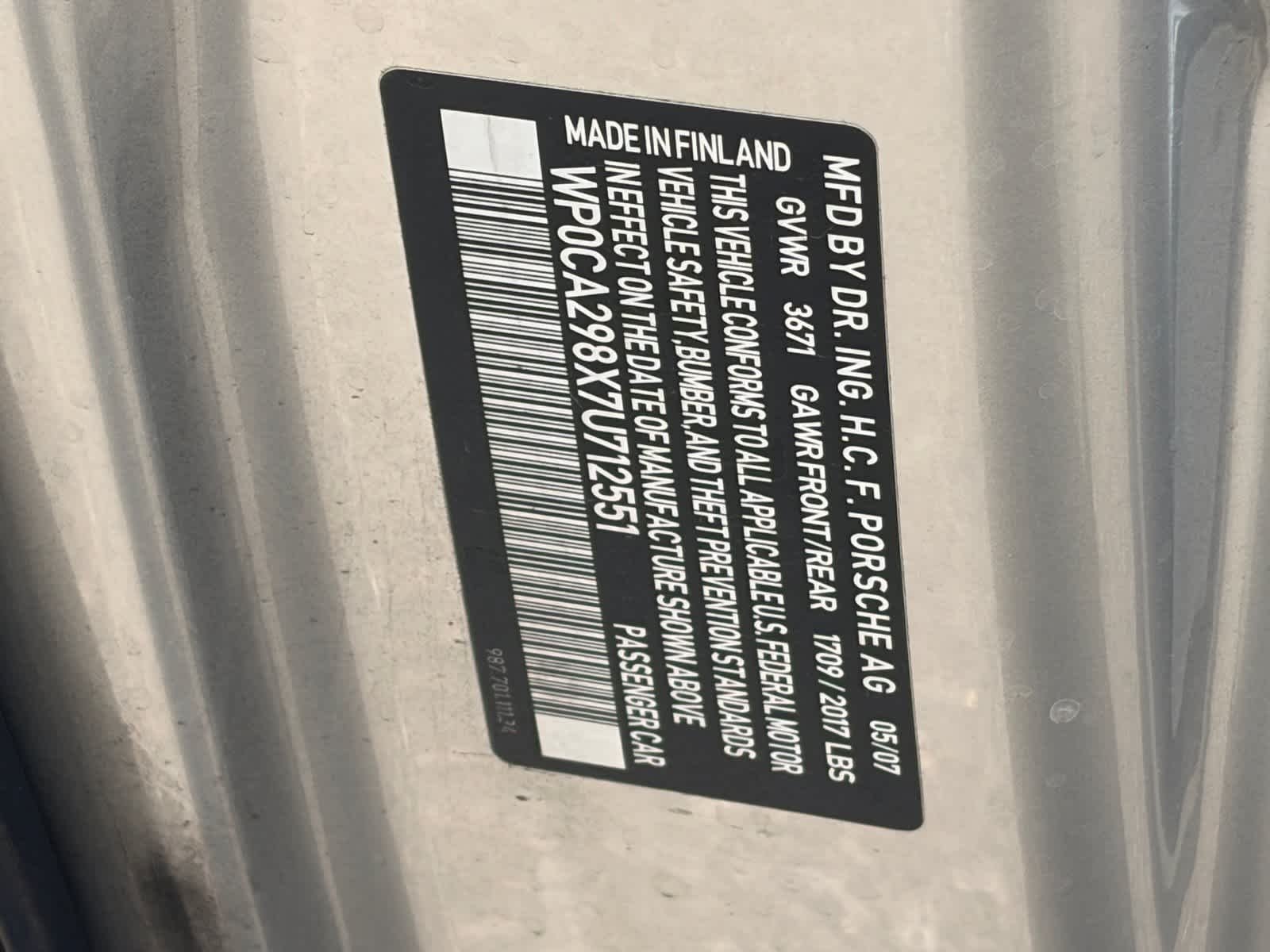 Used 2007 Silver Porsche  image 19