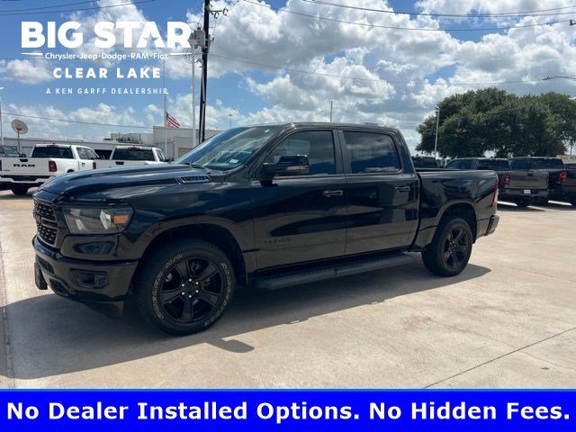 Used 2023 Diamond Black Crystal Pearlcoat Ram Lone Star image 1