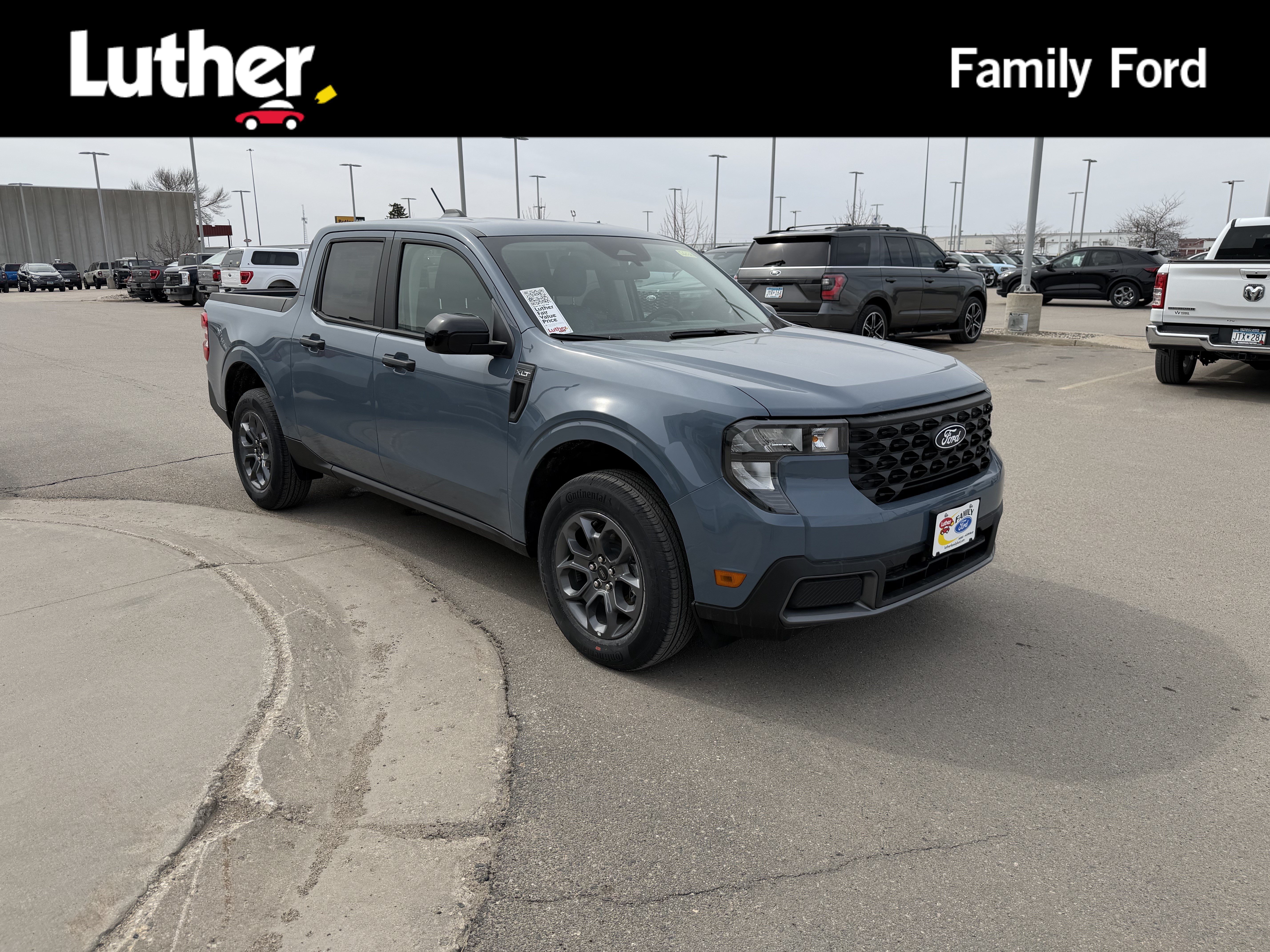 New 2025 Azure Gray Metallic Tri-Coat Ford XLT image 1