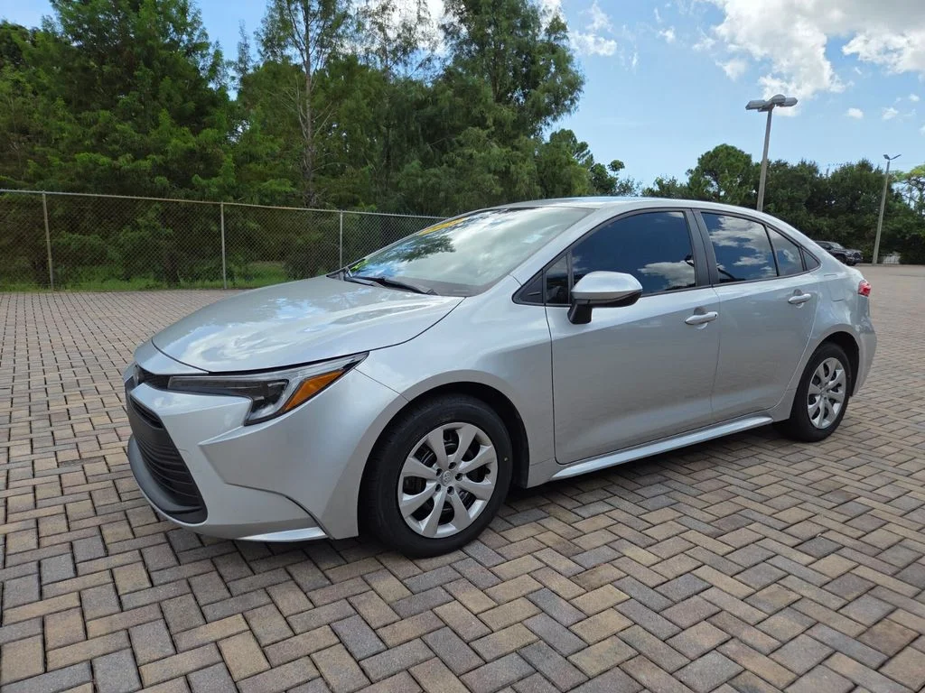 Certified Used 2025 Silver Toyota LE image 3