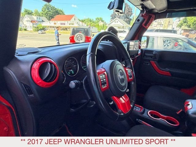 Used 2017 Red Jeep Unlimited Sport image 12