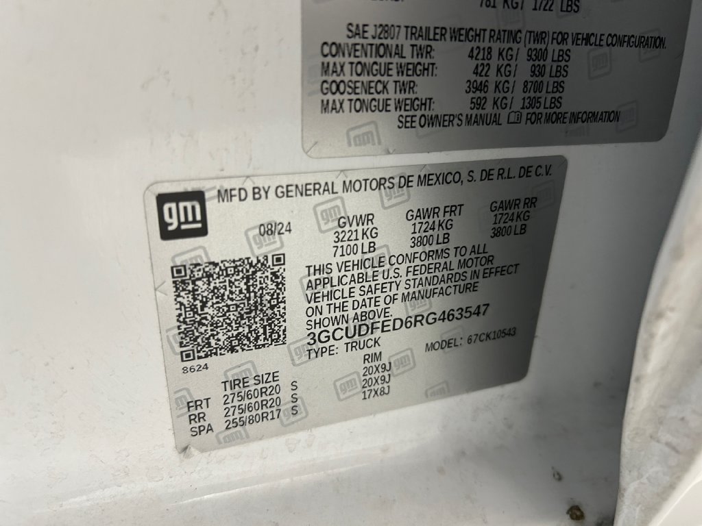 Used 2024 White Chevrolet LT Trail Boss image 18