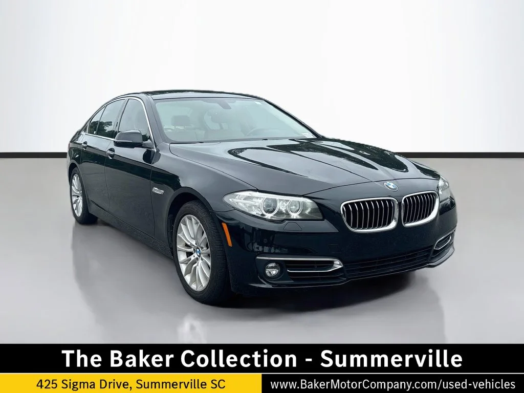 Used 2015 Black BMW 528i xDrive image 1