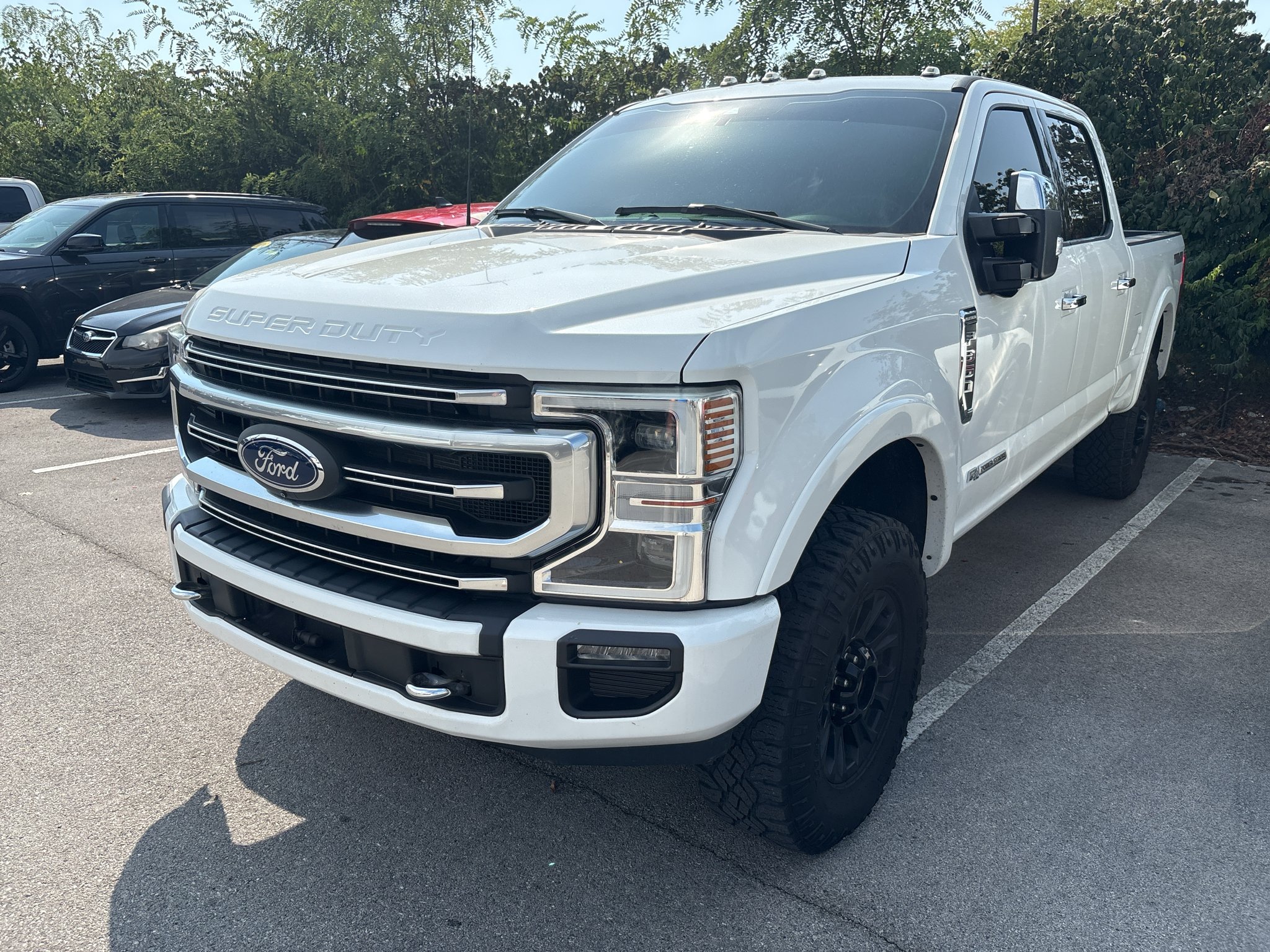 Used 2022 Star White Metallic Tri-Coat Ford Platinum image 3