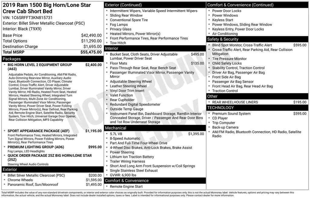 Used 2019 Silver Ram Big Horn/Lone Star image 33