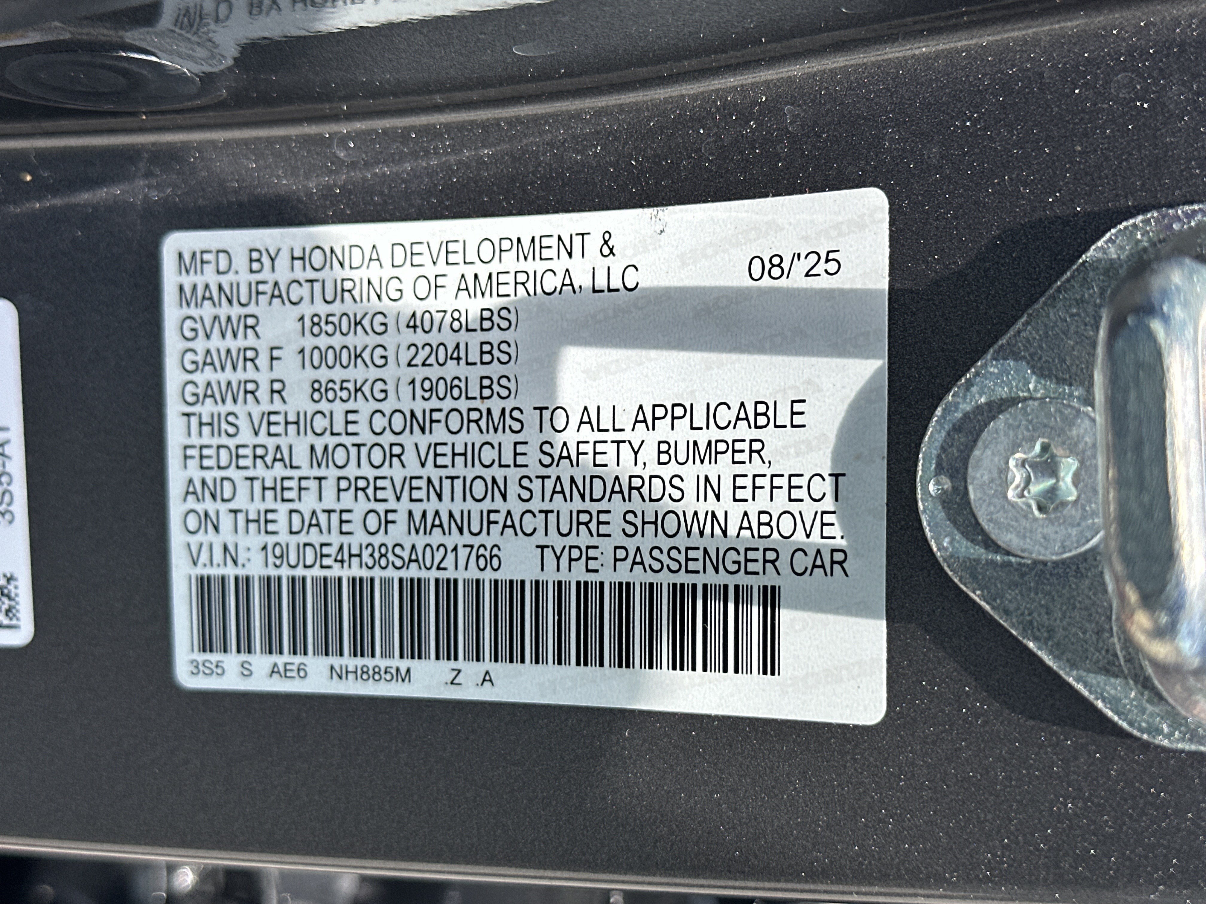 Used 2025 Liquid Carbon Metallic Acura w/A-Spec Package image 38