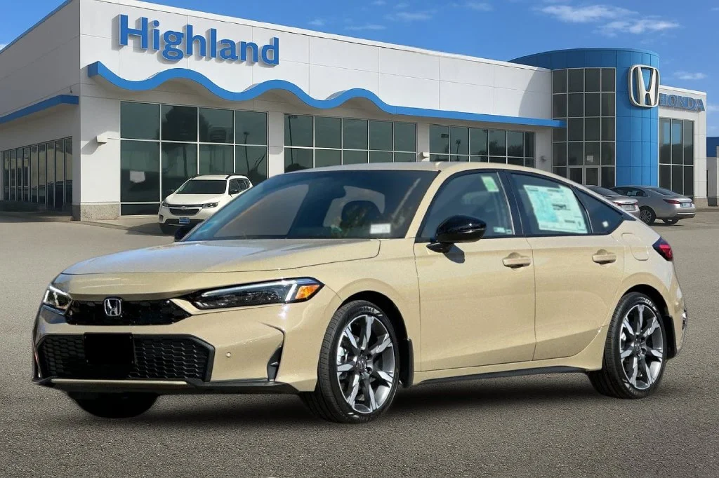 New 2026 Sand Dune Pearl Honda FWD Touring Hybrid image 1