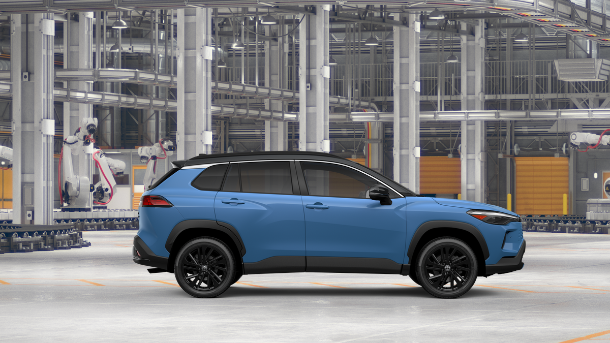 New 2026 Cavalry Blue with Jet Black roof Toyota Hybrid XSE image 12