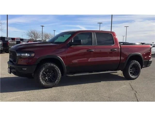 New 2026 Delmonico Red Pearl-Coat  Paint Ram REBEL CREW CAB 4X4 5
