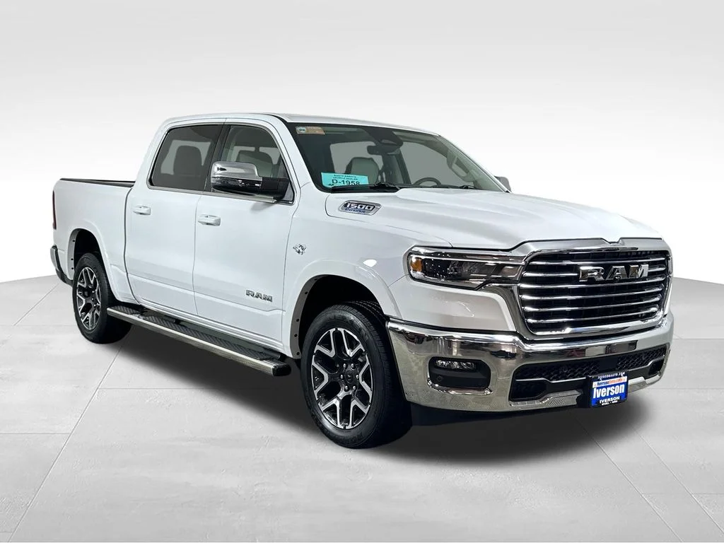 New 2026 Bright White Clear-Coat Exterior Paint RAM Laramie image 7