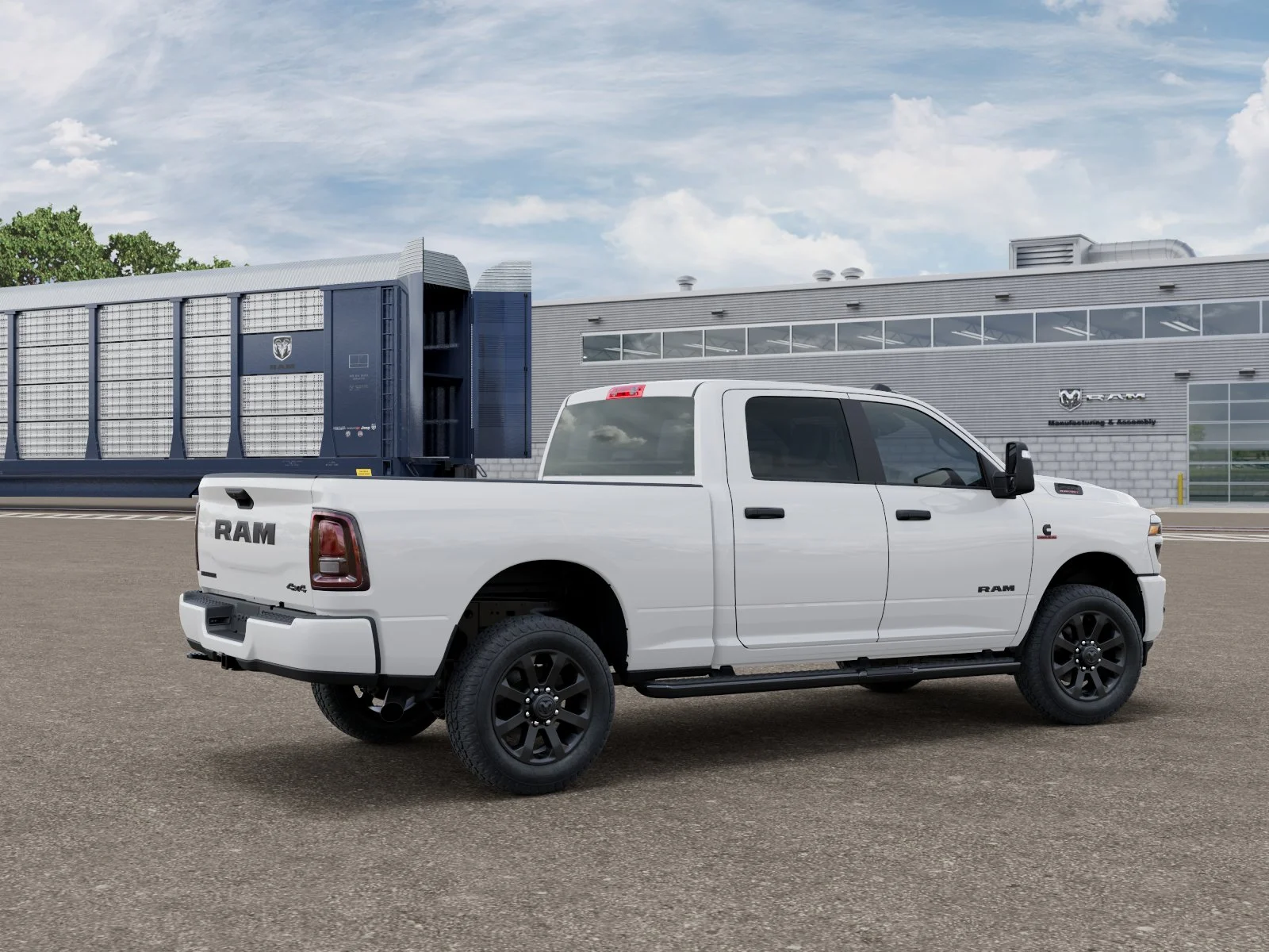 New 2026 Bright White Clear-Coat Exterior Paint RAM BIG HORN image 2