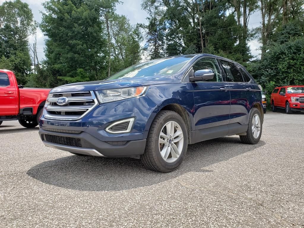 Used 2017 Blue Ford SEL AWD Power Seat Carplay 2.0 Ecoboost image 3