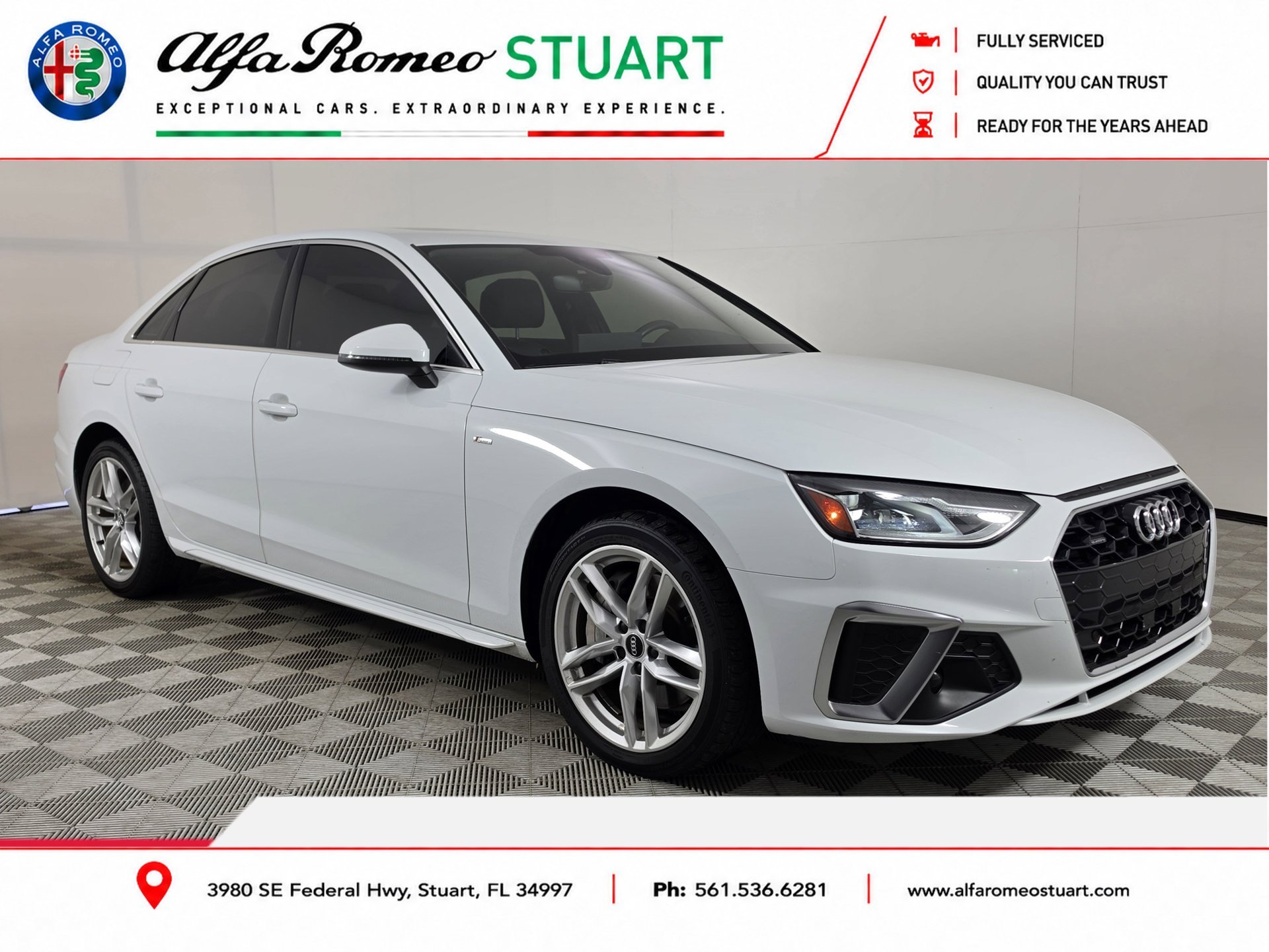 Used 2021 White Audi 45 S line Premium image 1